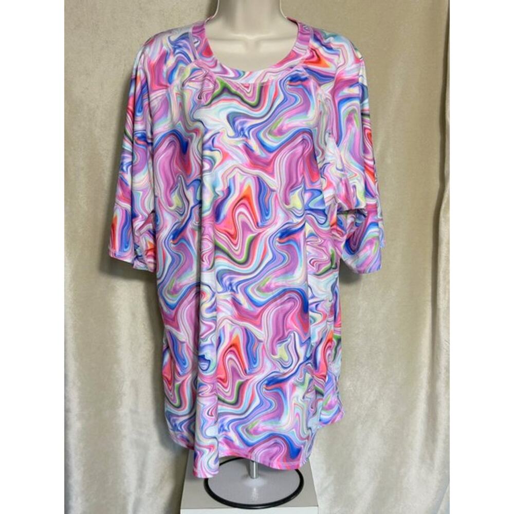 All Toke NWT Sun Shirt UPF 50+ Sun Protection Size 3X Colorful Stretch Wicking
